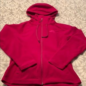 North face fleece zip up with hood